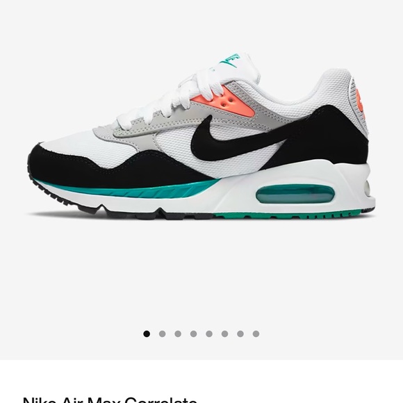 Nike Air Max White and Black with Orange Accents - Picture 6 of 6